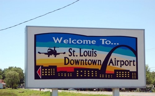 St. Louis Downtown Airport Sign