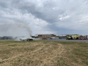 Firefighters-respond-to-staged-plane-burn