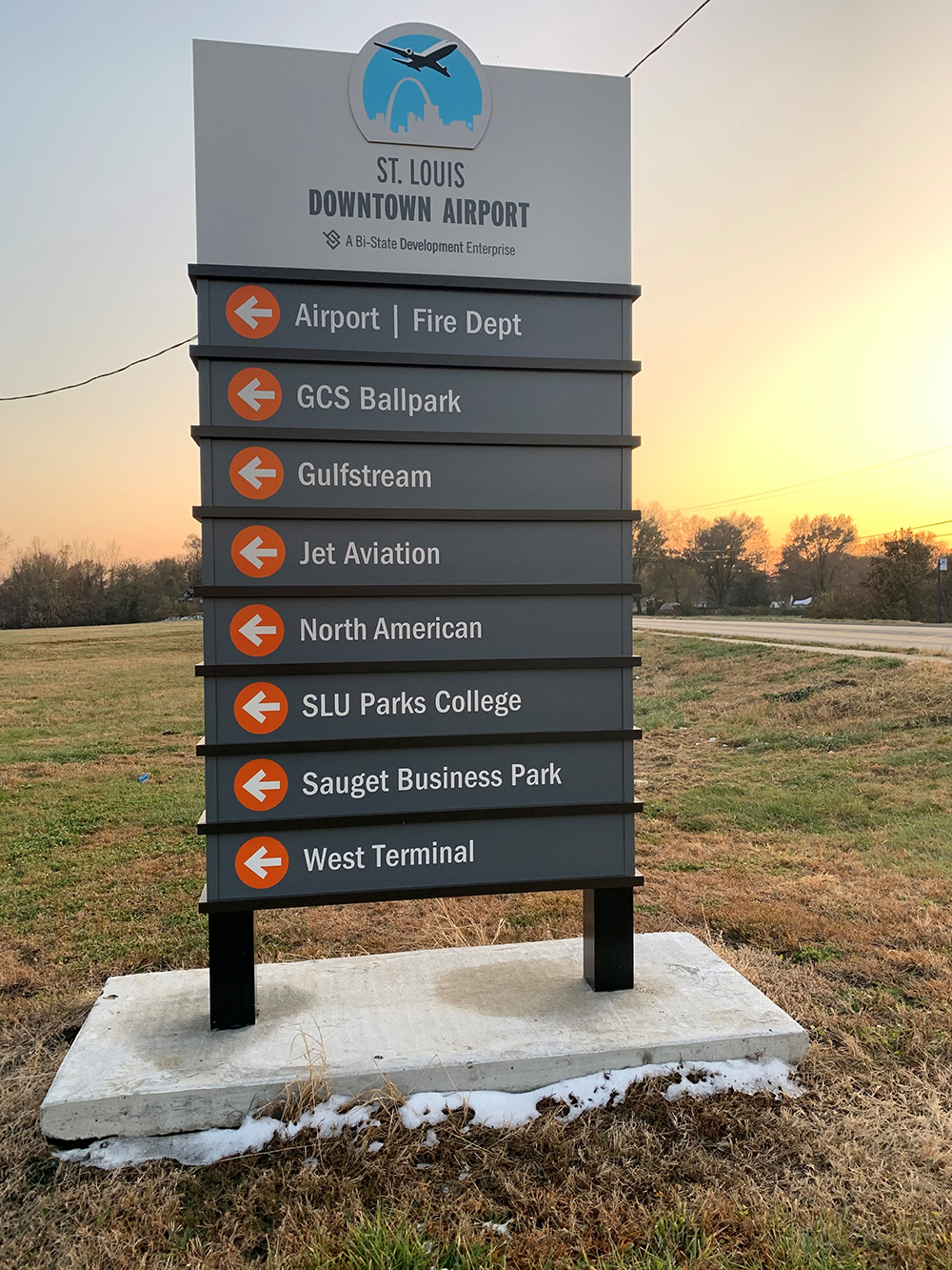 STL Downtown Airport Signage