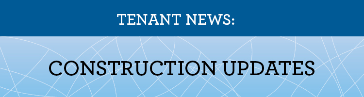 Banner saying Tenant News Construction Updates