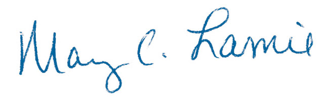 Mary Lamie signature.