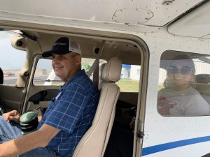 Participants in Aviation Day for Educators about to take flight