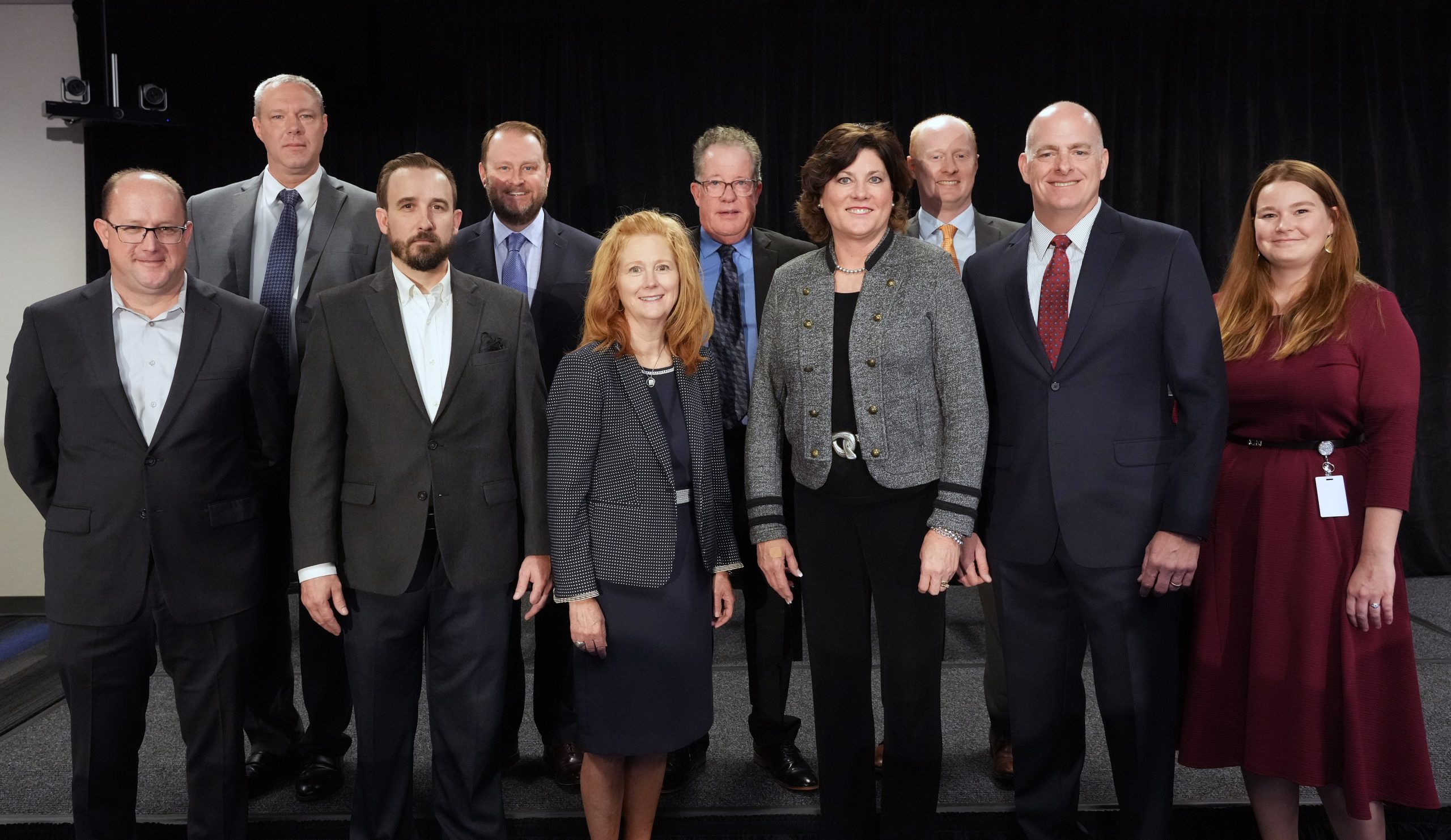 Group photo of Take Flight Forum panelists and participants