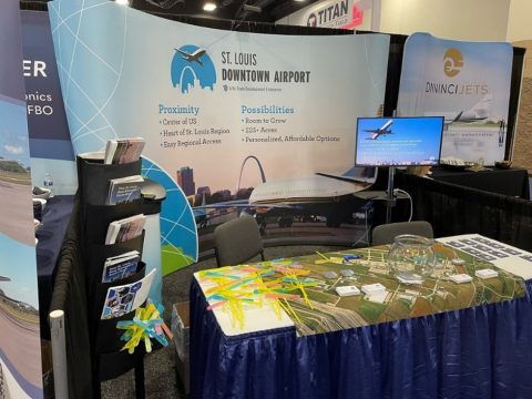 Picture of NBAA conference booth